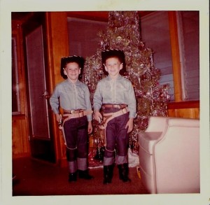 Six guns...their favorite Christmas gifts!! Hmmm...not much has changed!!