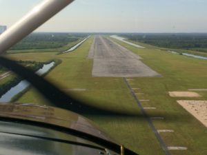 The shuttle runway! Donnie used to call on NASA back in his industrial sales days. He had the privilege of sticking his head inside a shuttle just before it took off once. It was really special to fly over this runway!!