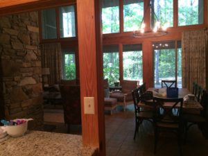 Inside one of our villas