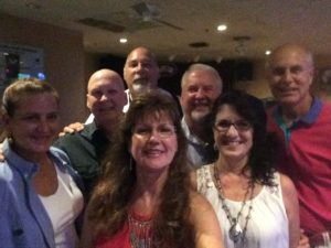The welcoming committee, including Mark and Patty Vargo who made this party happen :)