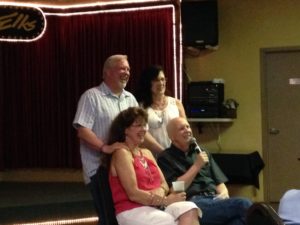 Donnie had the opportunity to tell all the guests how much they meant to him!! Such a special time for all of us together!! Ronnie and Darlene standing behind us giving us support :)