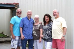 Joyce and her children: Rodger, Donnie, Joyce, Lorraine, and Ronnie