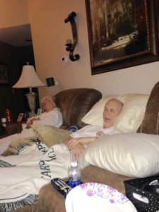 Donnie and Joyce catching a few zzzzz's